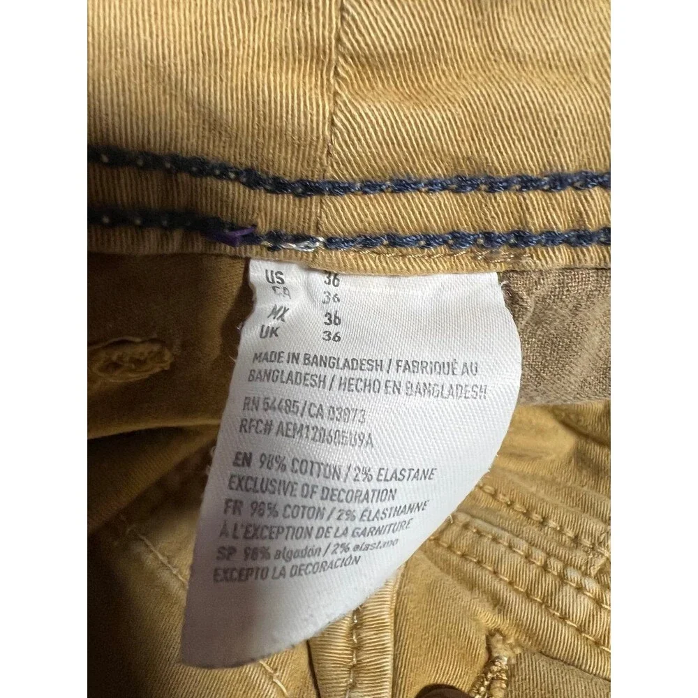 American Eagle Cargo Shorts Mens Brown/Tan Extreme Flex Classic Utility size 36